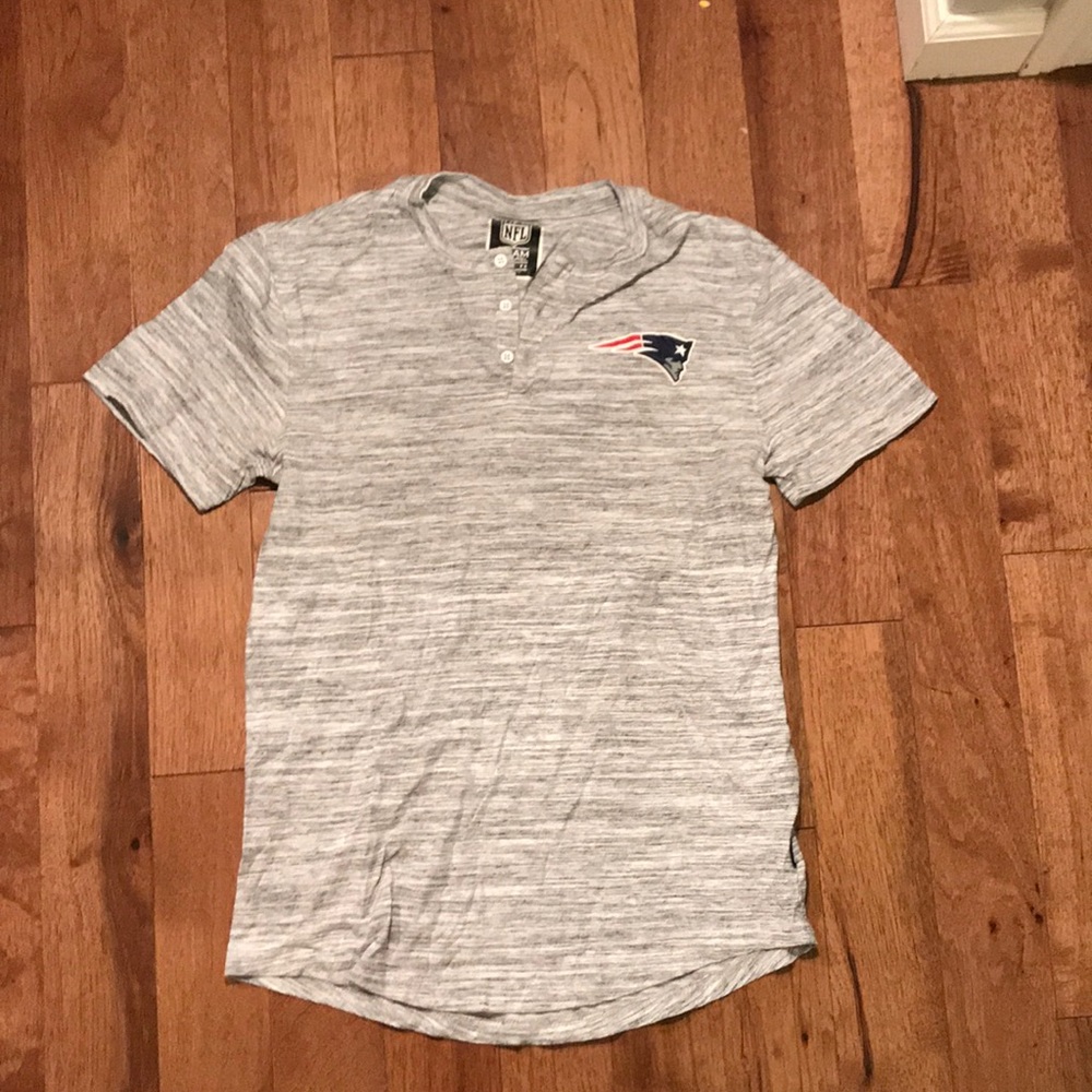Grey Patriots Tee Shirt Men’s S